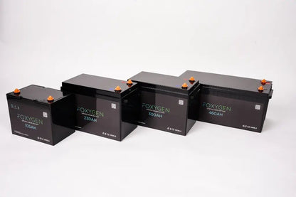 Foxygen Lithium Leisure Battery with Bluetooth & Heating (105Ah–460Ah)