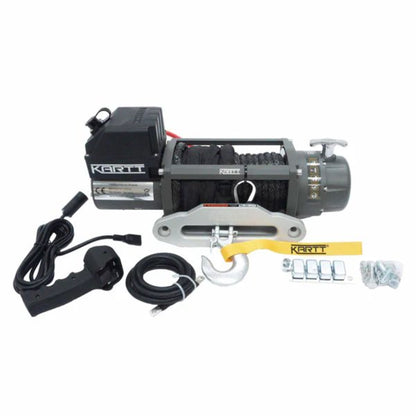 9500 lbs 12v Electric Winch Synthetic Rope