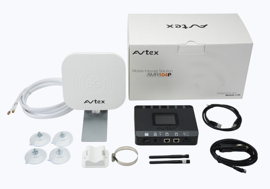 Avtex AMR104P Portable Mobile Wi-Fi Solution (4G CAT 6 Dual-SIM Router)