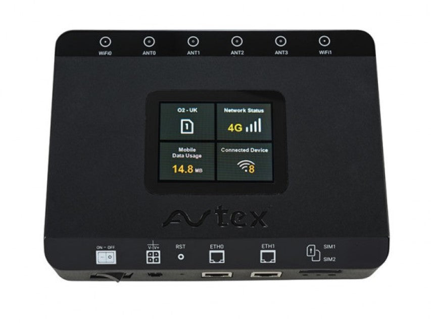Avtex AMR104X 4G Dual-SIM Mobile Wi-Fi Router & 5G-Ready Antenna