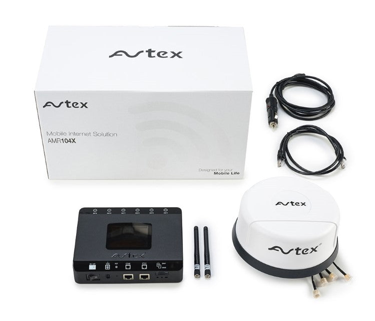 Avtex AMR104X 4G Dual-SIM Mobile Wi-Fi Router & 5G-Ready Antenna