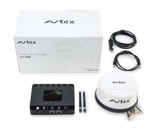 Avtex AMR104X 4G Dual-SIM Mobile Wi-Fi Router & 5G-Ready Antenna