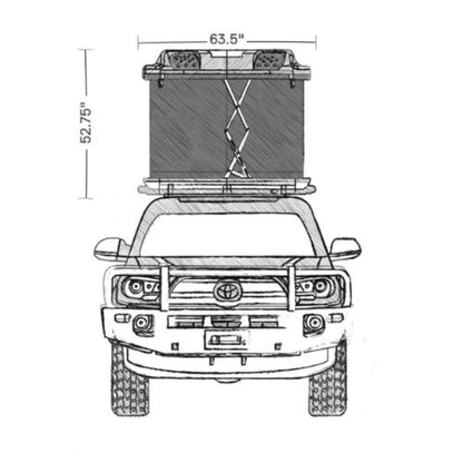 ARB Altitude Rooftop Tent Hard Shell Auto Operation