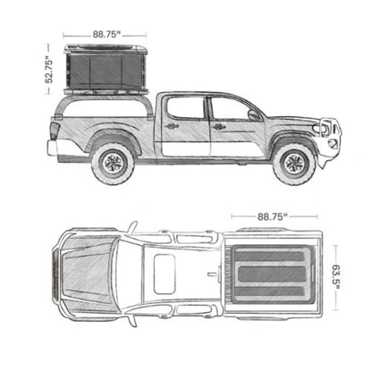 ARB Altitude Rooftop Tent Hard Shell Auto Operation