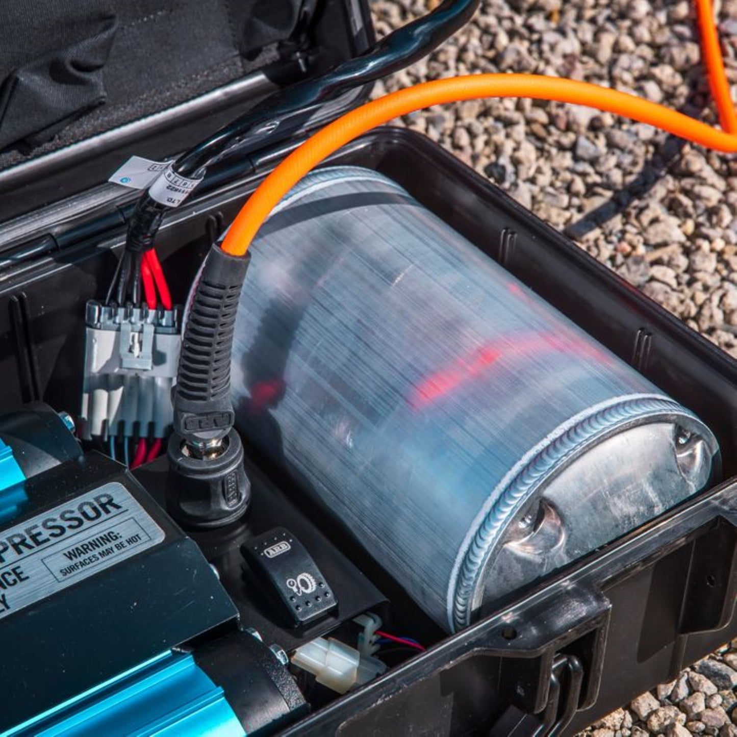 ARB Portable Brushed Twin Air Compressor 12V / 24V