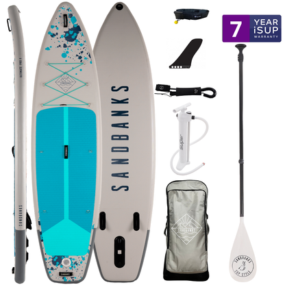 Pro-X Paddleboards 10'6'' x 32'' x 4.75'' iSUP Package - (Pink/Blue/Turquoise)