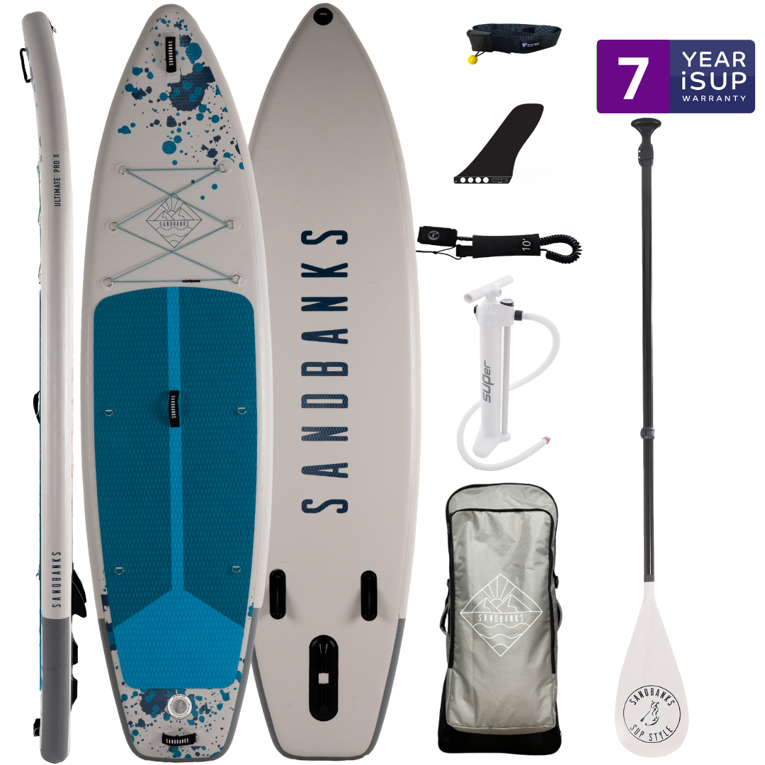 Pro-X Paddleboards 10'6'' x 32'' x 4.75'' iSUP Package - (Pink/Blue/Turquoise)