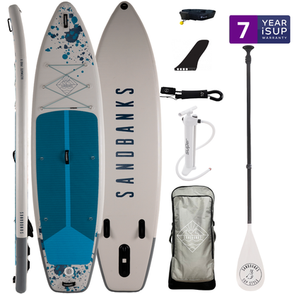 Pro-X Paddleboards 10'6'' x 32'' x 4.75'' iSUP Package - (Pink/Blue/Turquoise)